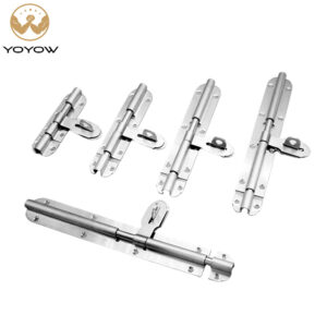 Heavy Duty Stainless Steel Slide Bolt Latch Anti-theft with Padlock Hole Used for Outside Door with Mounting Screws