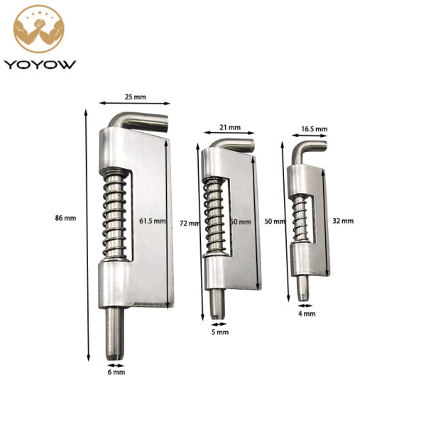 Industrial Furniture Stainless Steel Spring Bolt Lock Latch Hinge
