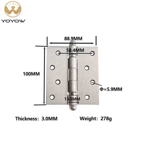 Modern Popular and Cheap a Pair Design Flat Open Hinge Ball Bearing Wooden Doors Furniture Iron Hinge for Kitchen Bathroom