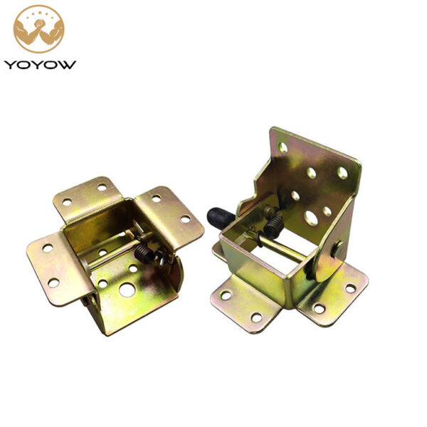 Hot-selling Folding Bracket Folding Lock Extension Table Seat Leg Folding Bracket Hinge Self-locking Hinge Top Direct Iron Metal