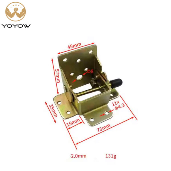 Hot-selling Folding Bracket Folding Lock Extension Table Seat Leg Folding Bracket Hinge Self-locking Hinge Top Direct Iron Metal