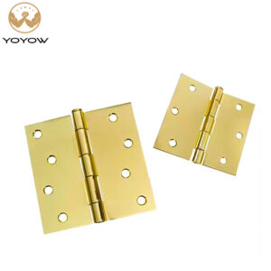 Modern Design Gold Finish Hardware Iron Concealed Hinge Door Accessory for Wooden Doors Detachable Door Hinge