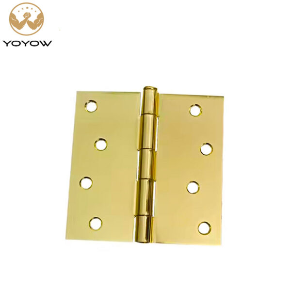 Modern Design Gold Finish Hardware Iron Concealed Hinge Door Accessory for Wooden Doors Detachable Door Hinge