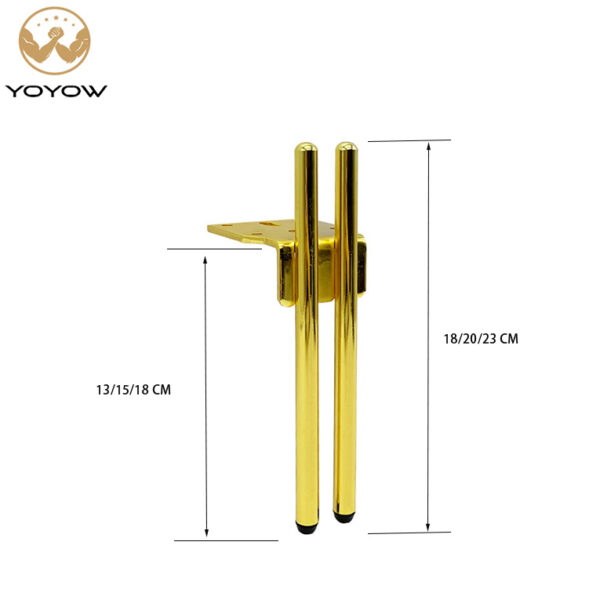 Durable Quality 130/150/180mm Matt Black Sliver Golden Furniture Cabinet Metal Sofa Legs for Chair