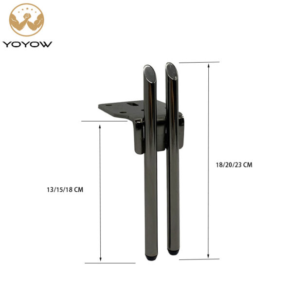 Durable Quality 130/150/180mm Matt Black Sliver Golden Furniture Cabinet Metal Sofa Legs for Chair