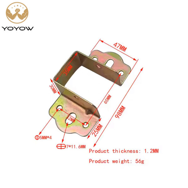 Furniture Accessory Hardware Invisible Bed Connecting Bed Hanging Code Brackets with Screw Hinge