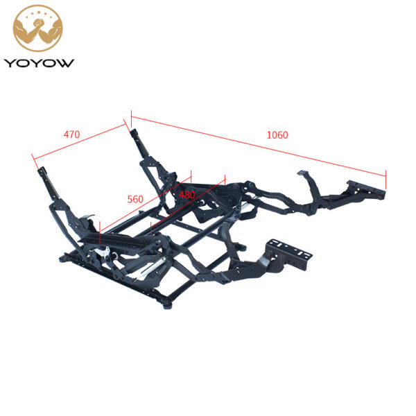 YOYOW Modern Recliner Mechanism Manual Recliner Mechanism Push Back Sofa Accessories for Living Room Use