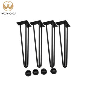 Adjustable Hairpin Metal Table Legs Wrought Iron Wooden Frame Furniture Legs for Dining Kitchen Chair Cabinet Sofa Hotel Use