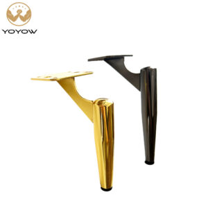 Decoration Furniture Leg Modern Luxury Aluminum Alloy Sofa Legs Iron Rose Golden Metal Bed Feet Modern Cabinet Foot for Sale