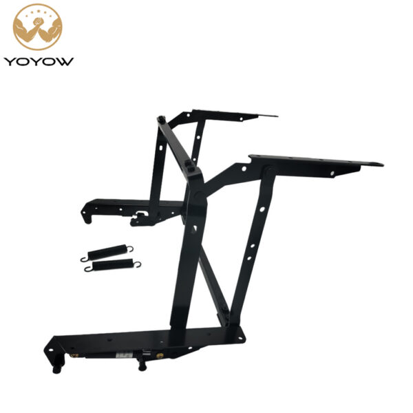 Modern Metal Dining Bedroom Furniture Hydraulic Iron Table Gas Piston Lifting Frame Foldable Living Room Chair Bathroom