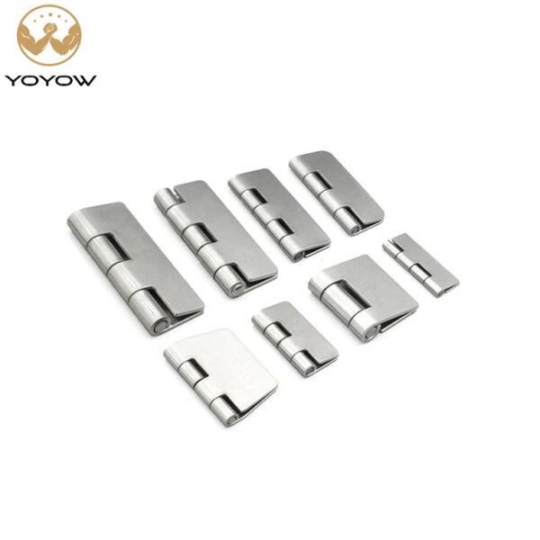 Wholesales Heavy-duty Thickening Weld on Industrial Hinge Hole Less Stainless Steel Welded /weldable Door Hinge