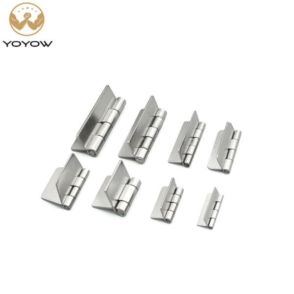 Wholesales Heavy-duty Thickening Weld on Industrial Hinge Hole Less Stainless Steel Welded /weldable Door Hinge