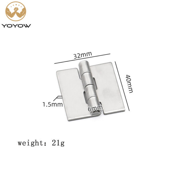 Wholesales Heavy-duty Thickening Weld on Industrial Hinge Hole Less Stainless Steel Welded /weldable Door Hinge