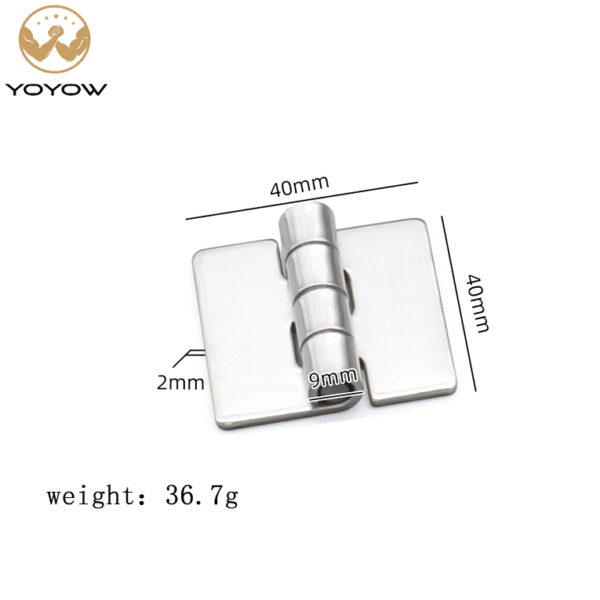 Wholesales Heavy-duty Thickening Weld on Industrial Hinge Hole Less Stainless Steel Welded /weldable Door Hinge