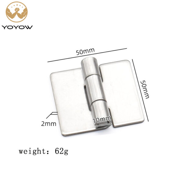 Wholesales Heavy-duty Thickening Weld on Industrial Hinge Hole Less Stainless Steel Welded /weldable Door Hinge