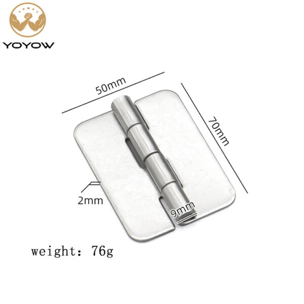 Wholesales Heavy-duty Thickening Weld on Industrial Hinge Hole Less Stainless Steel Welded /weldable Door Hinge
