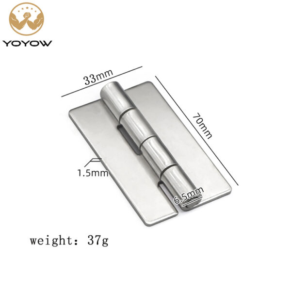 Wholesales Heavy-duty Thickening Weld on Industrial Hinge Hole Less Stainless Steel Welded /weldable Door Hinge