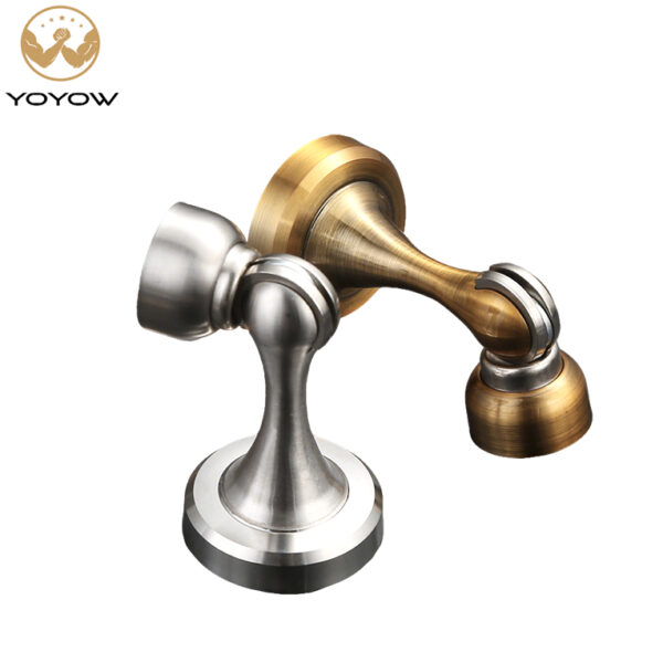 Magnetic Door Catch Stops Zinc Alloy Floor Suction Wooden Door Strong Magnet Door Stopper