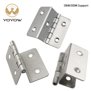 Nickel Plated Furniture Flip Top Hinge, Offset Cabinet Hinge for RV Cabinets & Storage Boxes