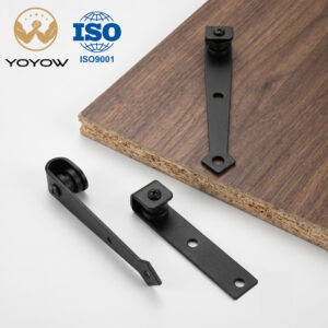 Matte Black Carbon Steel Arrow Heart Shaped Sliding Barn Door Hardware Kit Single Double Bypass Interior Wood Glass Door Track