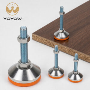 Metric Thread Adjustable Furniture Legs D40 D120 Base Diameter Shockproof Anti-Slip Heavy Duty Modern Steel Easy Installation