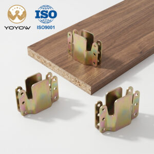 YOYOW Iron Traditional Design Mountain Shape Interlocking Sectional Sofa Bed Frame Connector Bracket 6 Holes High Quality Easy