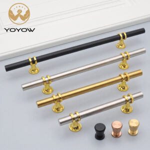 European T Bar Cabinet Pull 201 Stainless Steel Zinc Alloy Aluminum Hollow Solid Handle For Kitchen Wardrobe Dresser Bathroom